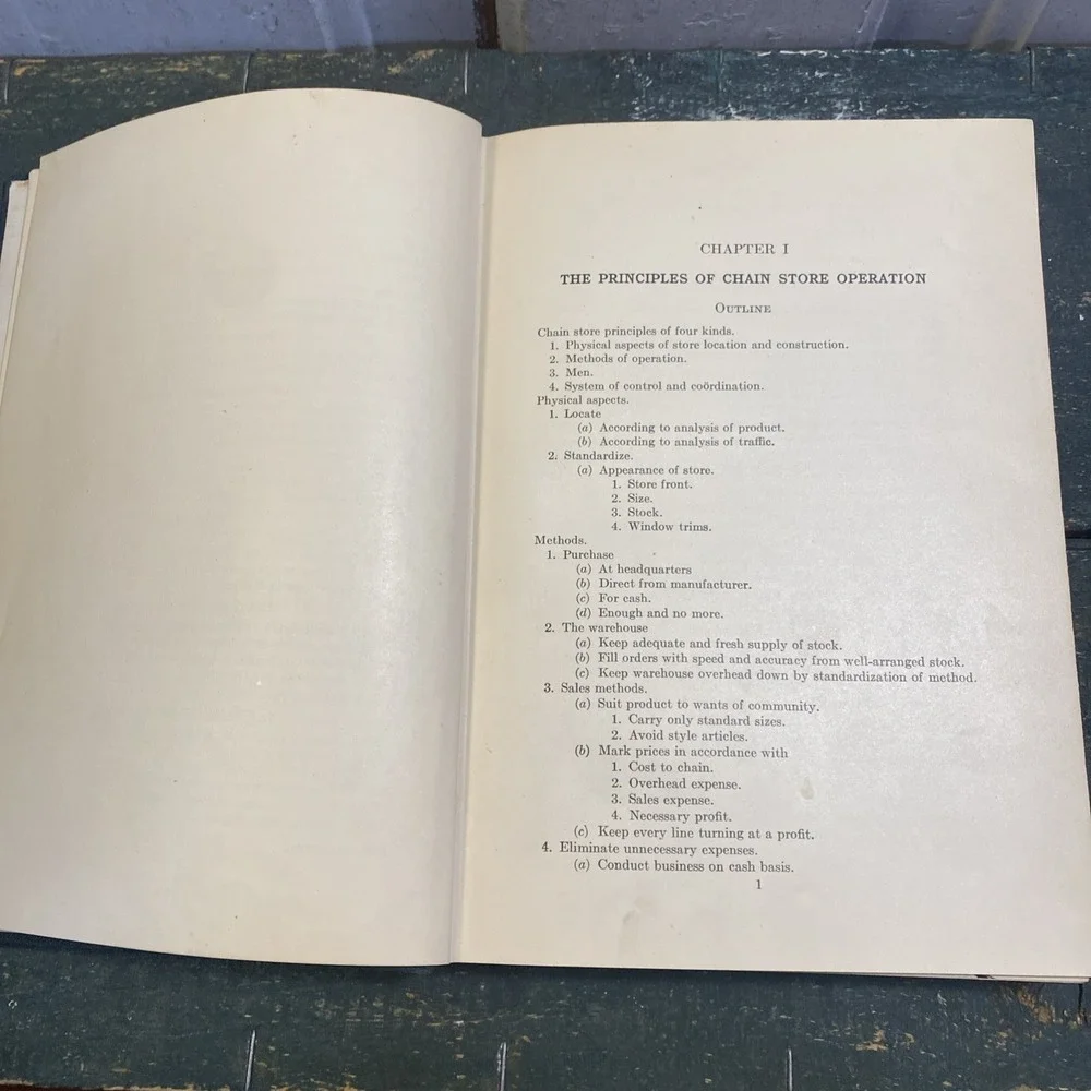 Chain Stores - Their Management and Operation‎ by Walter Hayward 1922 HC Book